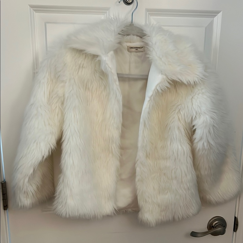 White Faux Fur Coat